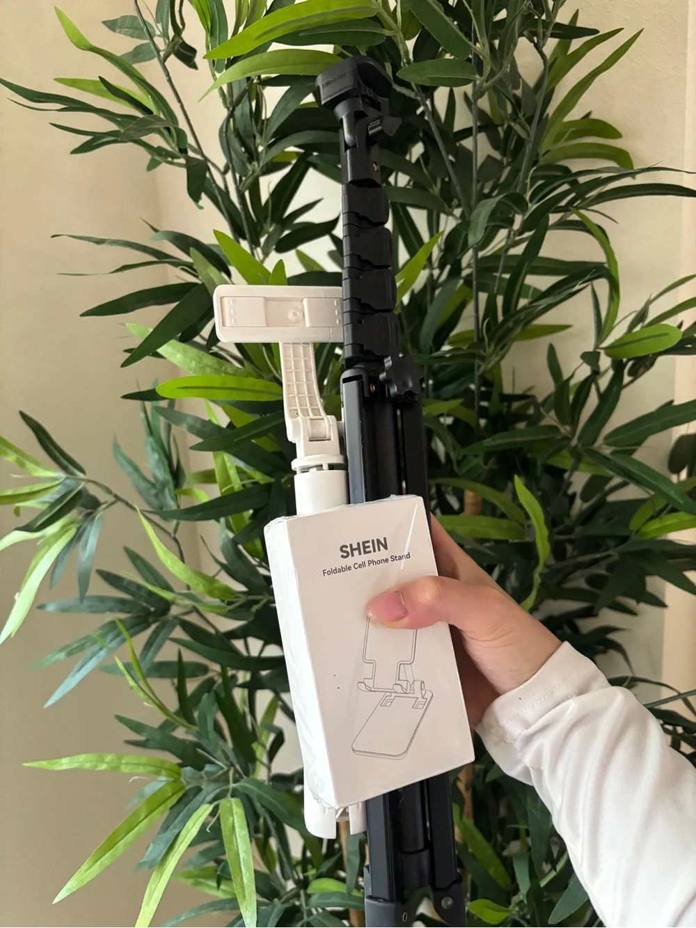 SHEIN Dual Foldable Phone & Tripod Stand - Black and White BUNDLES!